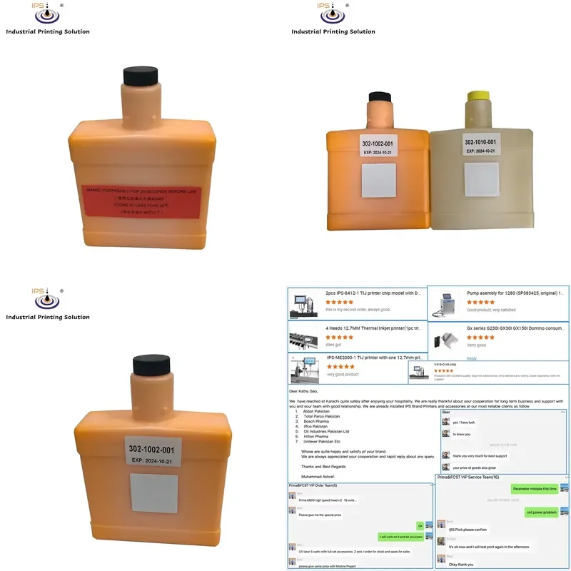 HCY Compatible 302-1010-001 Citronix Yellow Pigment MEK Makeup Fluid 750ml Without RFID Tag or Continuous Inkjet Printer