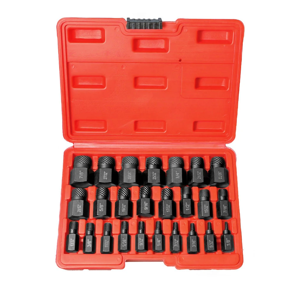 

25Pcs Hex Screw Extractor Set for Fast Removal of Broken Screws Suitable for Automotive Repairs and Home Renovations