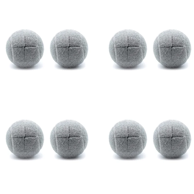 

8 PCS Precut Walker Tennis Ball For Furniture Legs And Floor Protection, Heavy Duty Long Lasting Felt Pad Covering,Grey-B60B