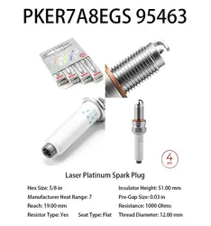 4pcs 04E905602 NGK Laser Iridium Spark Plug PKER7A8EGS 95463 Suitable For Golf 7 Octavia Swift Teng Touran OEM 04E905602