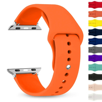 Silicone Strap For Apple Watch Band 46mm 40mm 44mm 49mm 45mm 41mm 38mm 42mm 44 mm Bracelet iWatch Series 10 9 8 7 6 SE Ultra 2