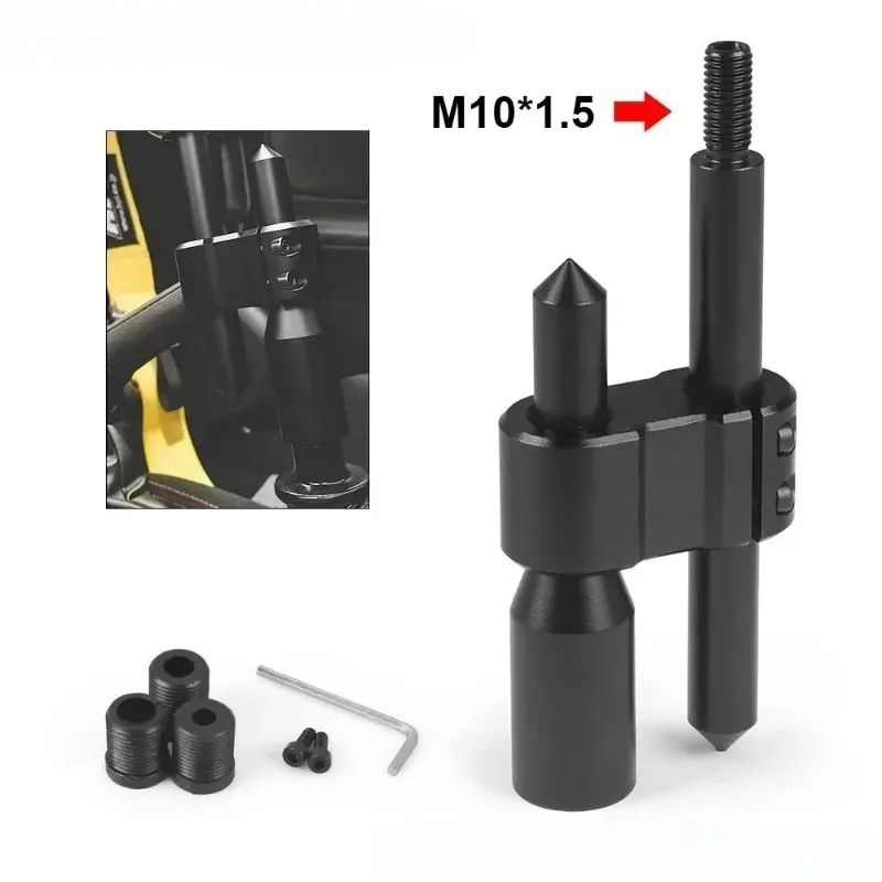 Hot Mechanical Texture High Quality Universal Car Aluminum H Type Shift Knob Extension Adjustable Extender Gear Shifter