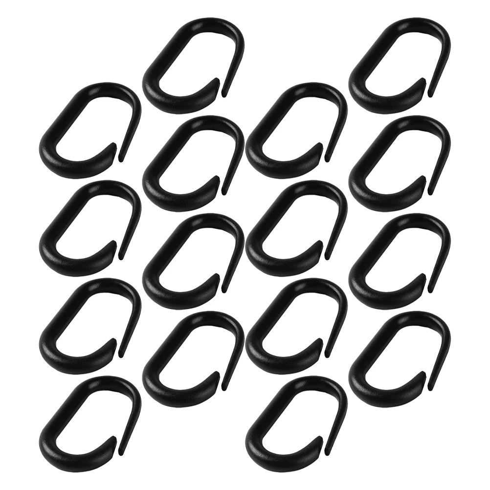 

16 PCS Outdoor Buckles Clips U-shaped Carabiner Camping Keychain Pvc Plastic Steel Ring