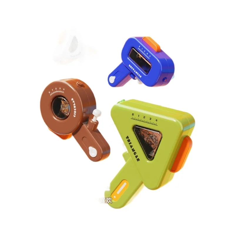 เด็กคณิตศาสตร์เรขาคณิตรุ่นปืนของเล่นปืนฉีดน้ํา,ของเล่นชายหาด,ของเล่นอาบน้ํา,ของเล่นแบบโต้ตอบสําหรับผู้ปกครอง-เด็ก