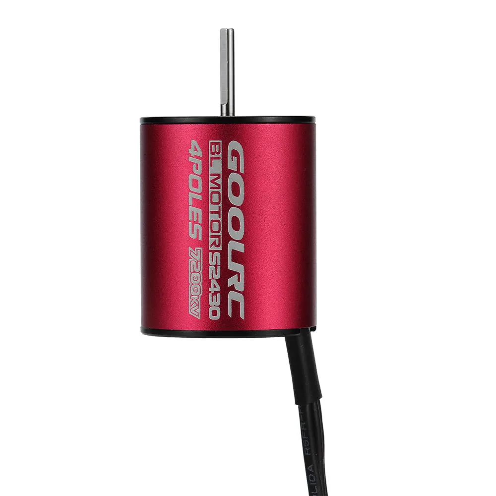 S2430 7200KV Motor S2430 7200KV Sensorless Brushless Motor and 25A Brushless ESC Combo Set for 1/16 1/18 RC Car Truck