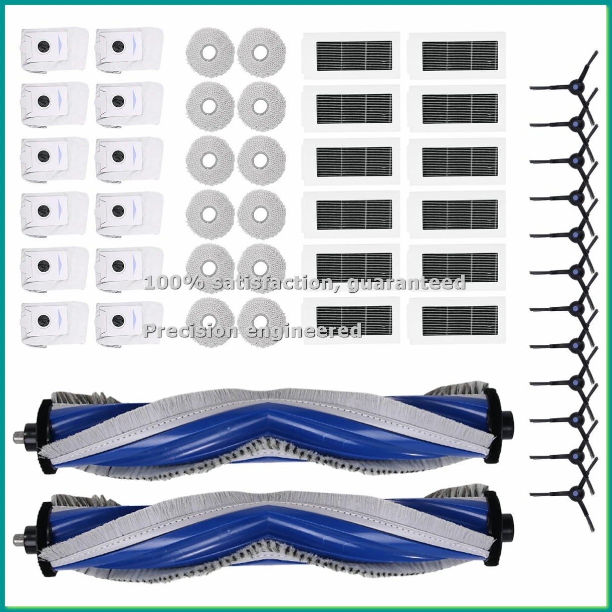 

Запчасти для робота-пылесоса Debot X5 OMNI / X5 PRO: основная щетка, боковая щетка, HEPA-фильтр, салфетка для влажной уборки, мешок для сбора пыли, аксессуары - A50M