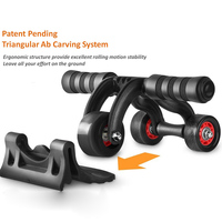 No Noise 4 Wheels Abdominal Roller Home Fitness Equipment Muscle Exercise Body Arm Waist Gym AB Exercise Power Muscle Trainer