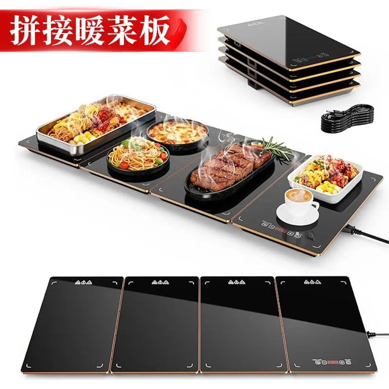 Splicing Electric Heating Tray Food Warmer Insulation Board Hot Cutting Heating Household Cutting Heating