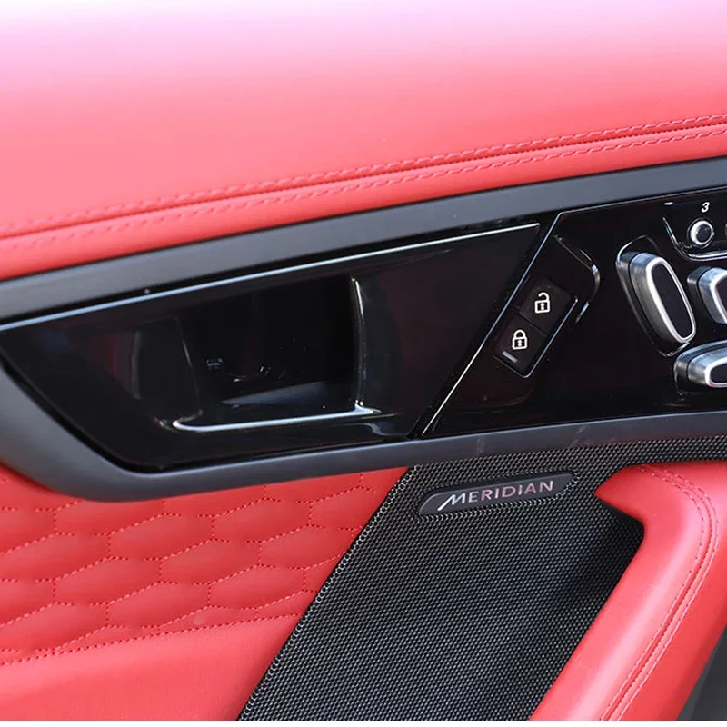 For 2013-2024 Jaguar F-TYPE Soft Car Inner Door Bowl Trim Panel Stickers Decorative Car Interior Accessories