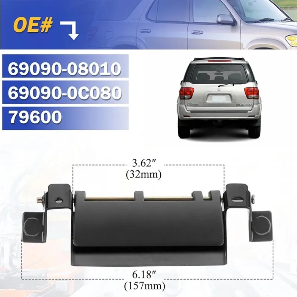 Para Toyota Sienna Sequoia 1998~2007, manija de puerta trasera metálica para maletero/portón trasero, 69090-0C080 69090-08010
