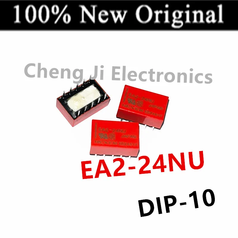 10 قطعة/الوحدة EA2-5NU 、EA2-12NU 、EA2-24NU 、EE2-5NU 、EE2-12NU DIP-10 جديد إشارة التتابع اثنين مفتوحة واثنين مغلقة 1A