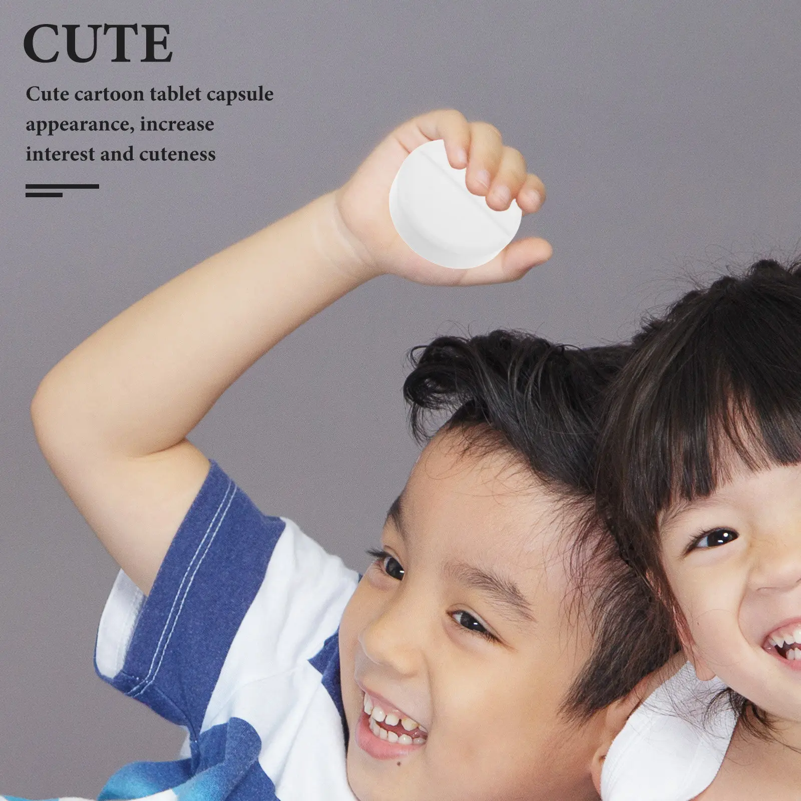 

Медленно восстанавливающий форму антистресс-мяч в форме таблетки, мотивационный фиджет-мяч для снятия стресса, белый, мультяшный, для офиса, школы, взрослых