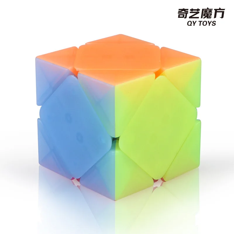 

Qiyi Jelly Series Magic Cube Qiyi Second-order Pyramid Zongzi Jelly Color Solid Frosted Color Candy Color 1psc