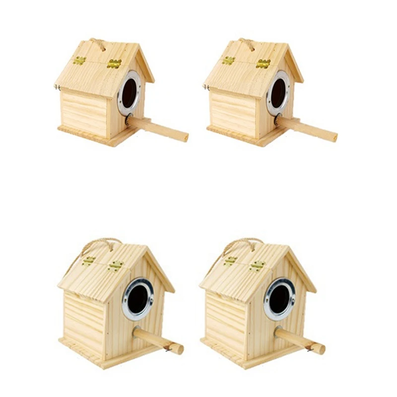 Parrot Bird House ป้องกันสิ่งแวดล้อม Bird Nest ฟักไข่ Living Warm Nest สวย Handmade แขวน Bird House