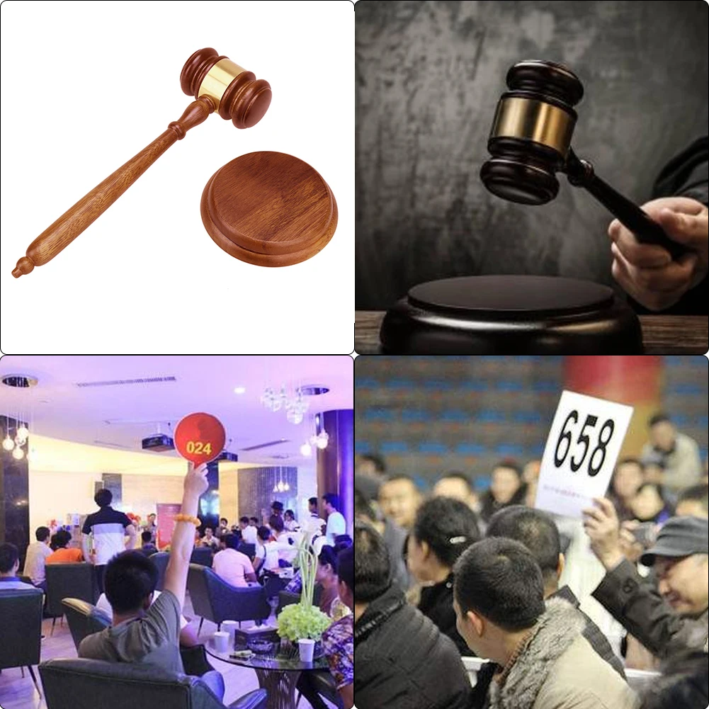 Court Hammer Wooden Judge Gavel Auction Sale Wooden Hammer Gavel for Gifts Outdoor Auction Shop Accessories