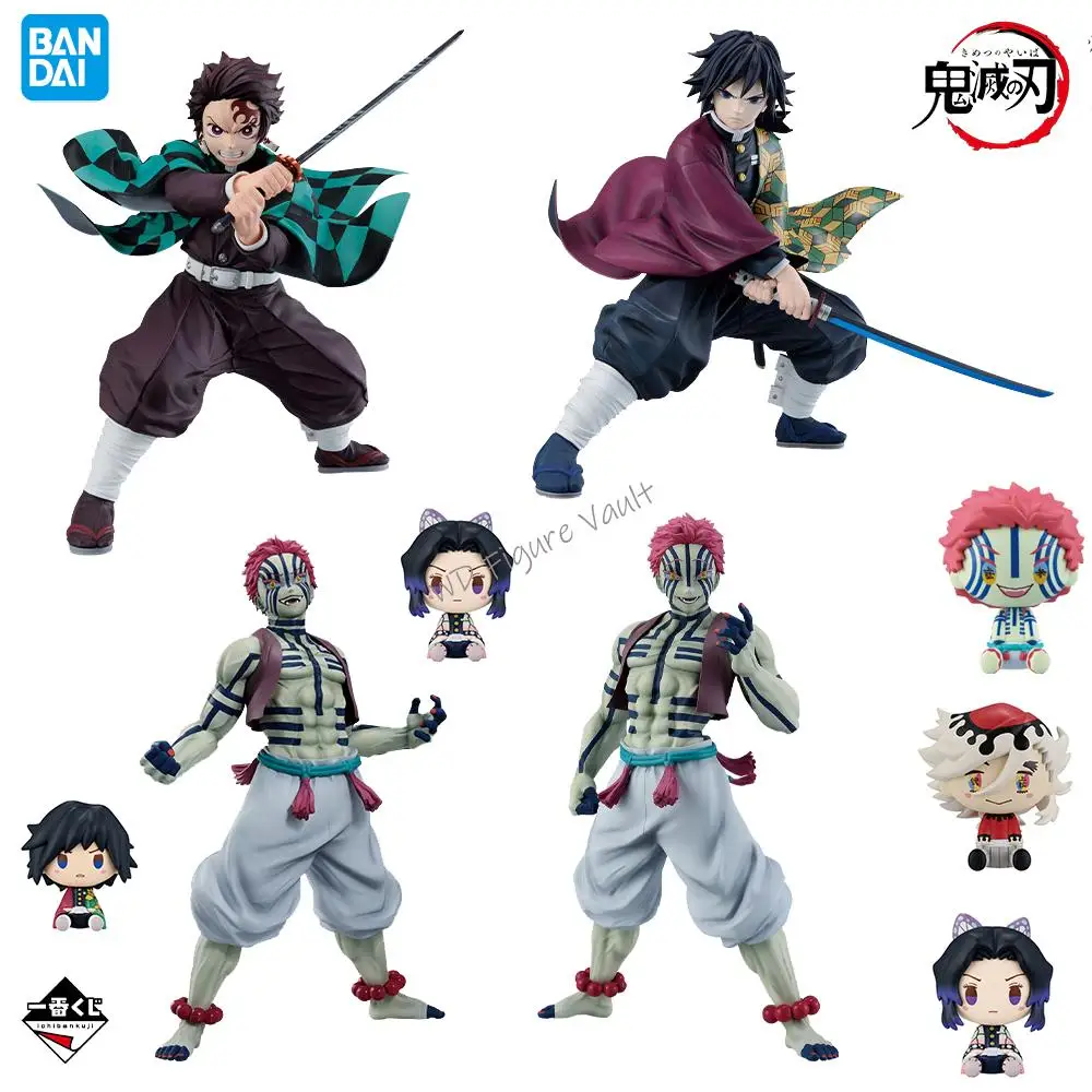 

Bandai Ichiban Kuji DEMON SLAYER: KIMETSU NO YAIBA: Upper Moon Three Tanjiro Kamado Giyu Tomioka Akaza Original Model Toy