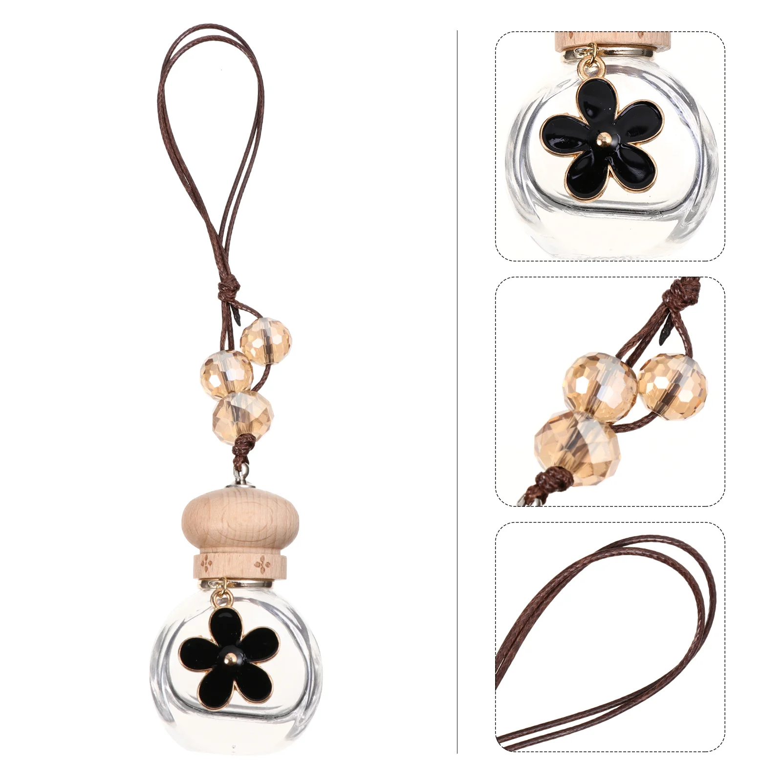 

Pendant Hanging Perfumes Essential Oil Sub-bottle Air Freshener Car Mirror Interior Decorations Rearview