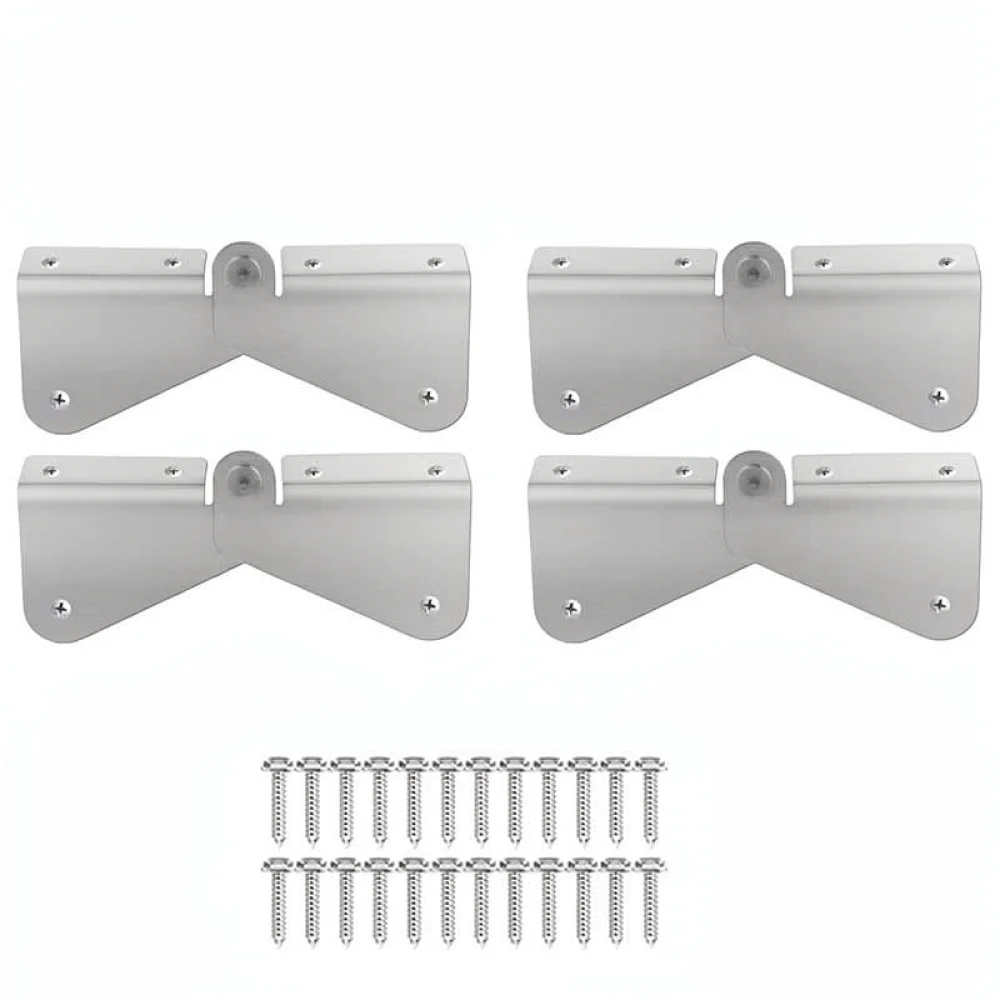 Flexible Downspout Hinge Extension Connector Stainless Steel Flip Adapter For Rectangular Square Gutter Rain Water Pipe
