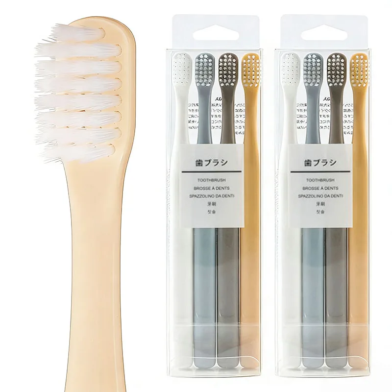 

Набор из 4/12 зубных щеток с мягкой щетиной и маленькой головкой, ручные зубные щетки для ухода за полостью рта для всей семьи, дорожные зубные щетки для чистки зубов