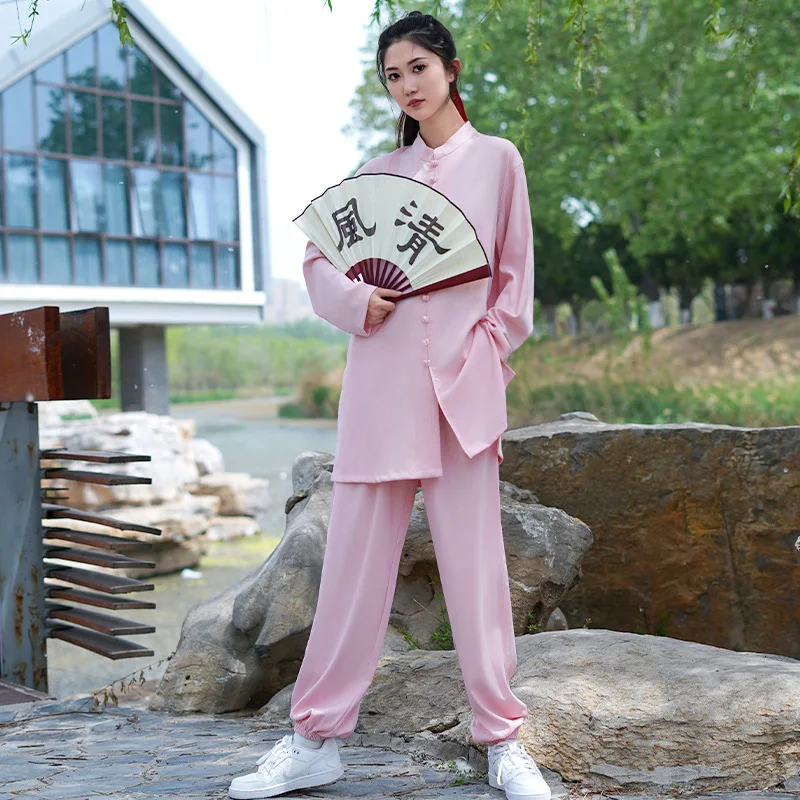 2026 Spring, Summer and Autumn New Tai Ji Suit Men's Women's Cotton Swabs Hemp Martial Arts Practice Morning Exercise Clothing