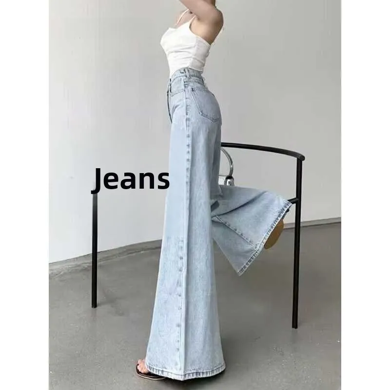 

Джинсы-клеш с высокой талией для женщин, винтажный стиль, осень-зима, из искусственной кожи, средней эластичности, Cleanfit, большие размеры, для женщин среднего возраста