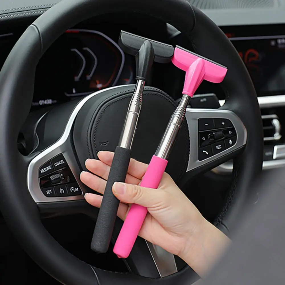 

Portable Rainy Glass Window Cleaning Tool Wiper Extendable Handle Car Side Mirror Squeegee Telescopic Rearview Mirror Wiper