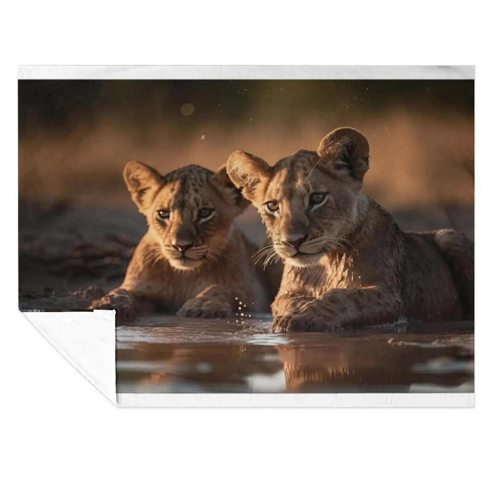 

Cubs In The Mud Throw Blanket Luxury Sofa Throw for winter funny gift Blankets