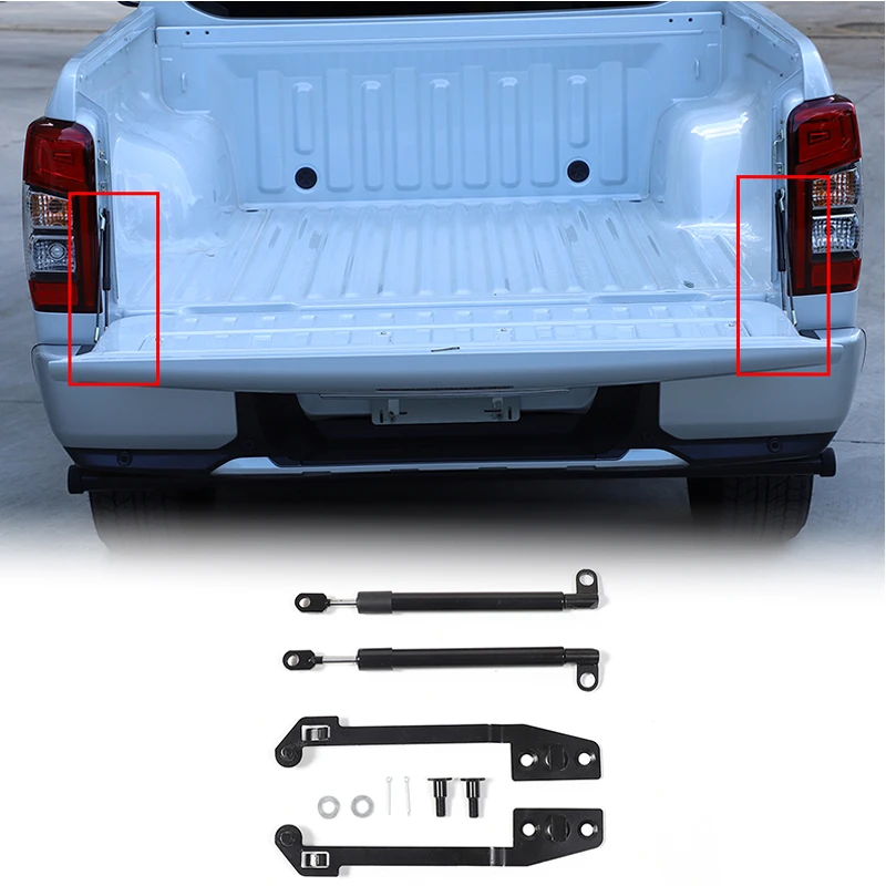 For Mitsubishi L200 2015-2022 Triton car trunk fender hydraulic rod, slow down rod, car upgrade accessories, 4-piece set
