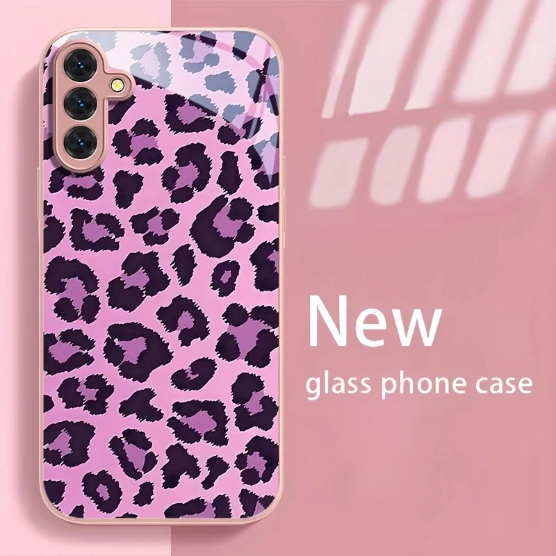Metallic Paint Tempered Glass Phone Case for Samsung Galaxy S21 S22 S23 S24 S25 FE S26 Plus Ultra Anti Fingerprint Fashion