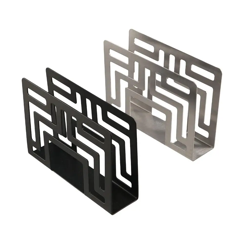 

Золотой полый держатель для салфеток из нержавеющей стали, современный креативный стелаж для хранения бумаги, многофункциональная вертикальная подставка, диспенсер для салфеток в отеле