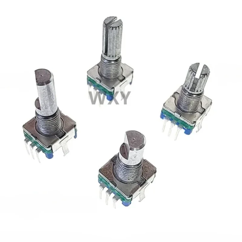 5PCS/Lot EC11 Rotary Encoder Switch 15/20mm Plum Blossom Handle Half Shaft 20-bit Pulse Digital Signal Potentiometer for Electro