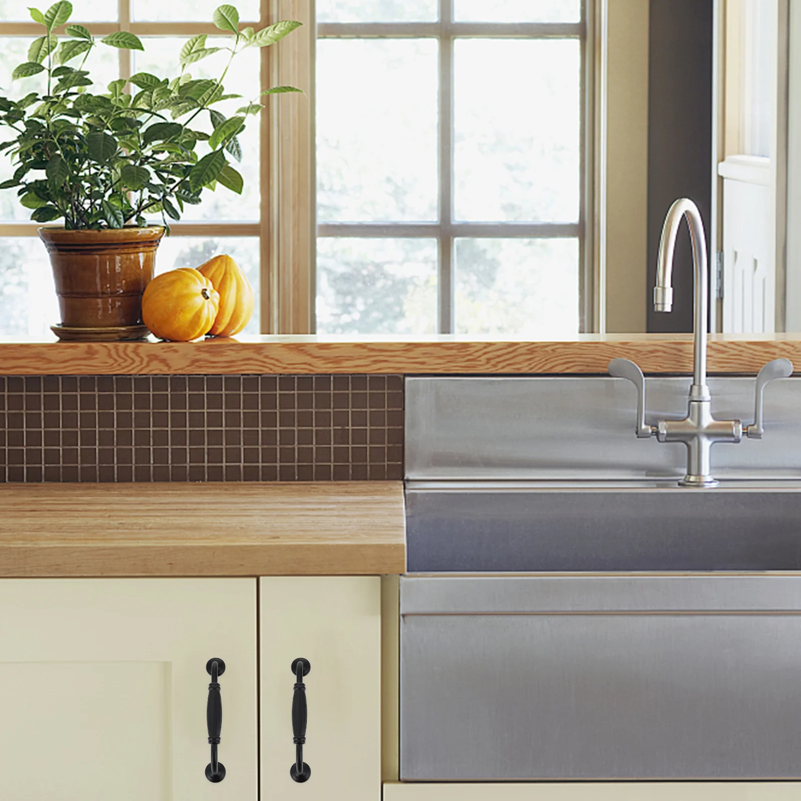 

6Pcs Cabinet Door Handle Modern Simple Aluminum Alloy Handles for Kitchen Wardrobe Drawer Furniture Pulls Drawer Door Handle