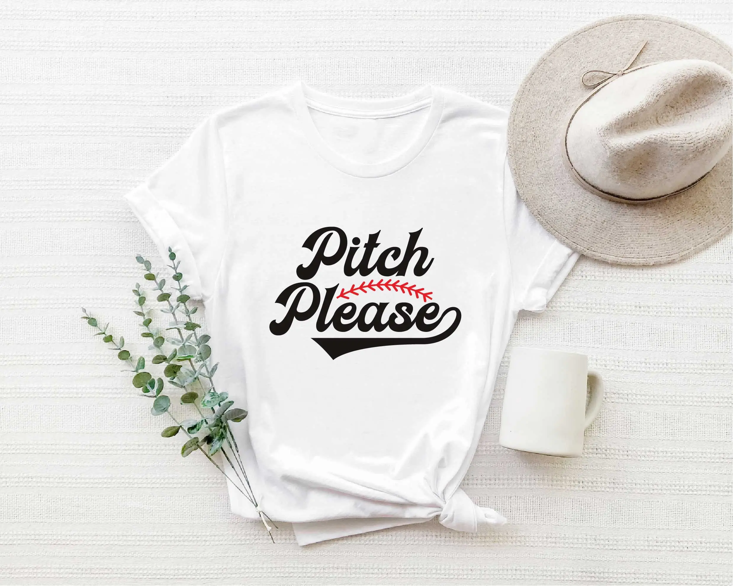 Baseball T Shirt Sports Pitch Please Mom Girl