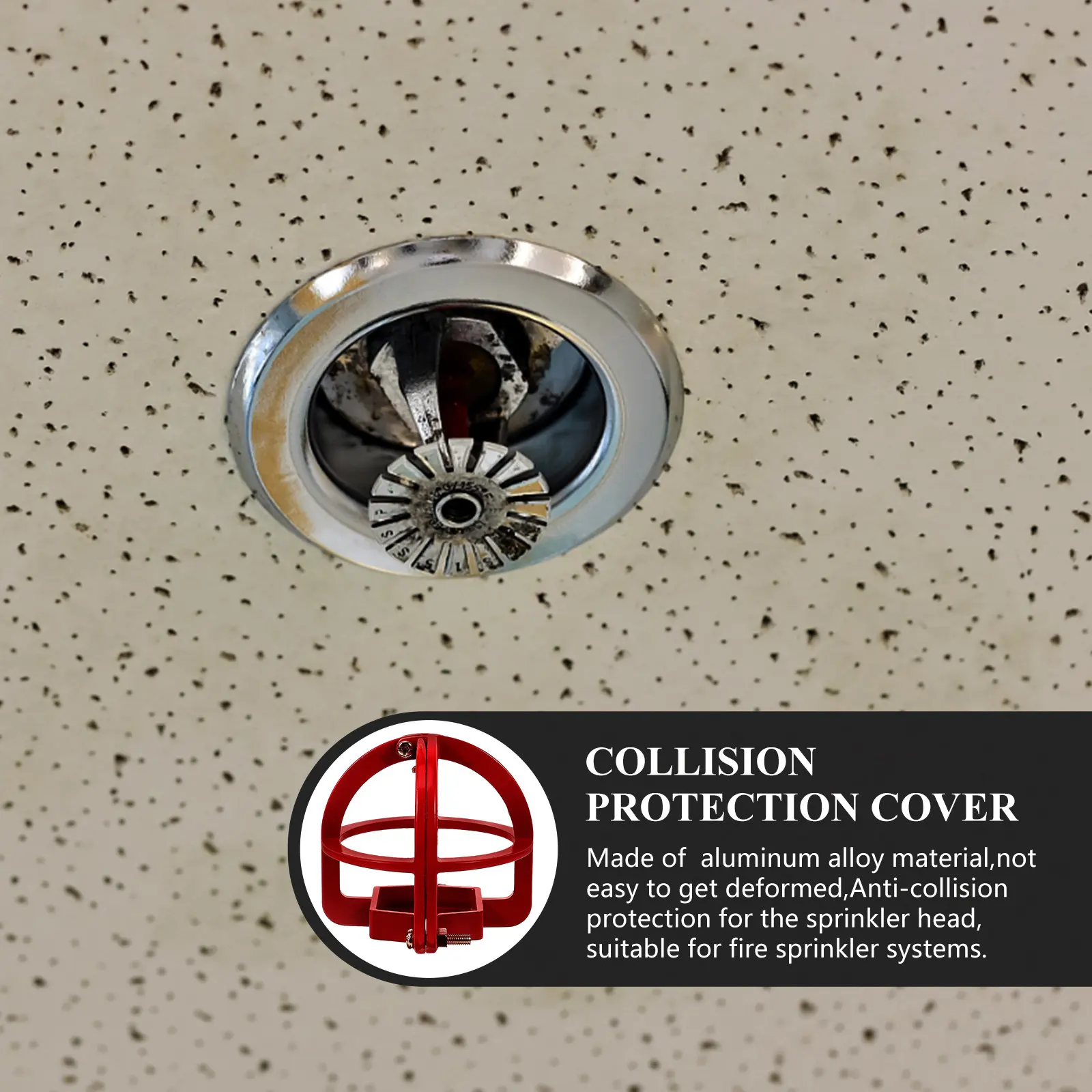 

Защитный колпак для пожарных спринклерных головок (1 шт.): для вертикальных, подвесных и горизонтальных головок, из алюминиевого сплава, для систем пожаротушения