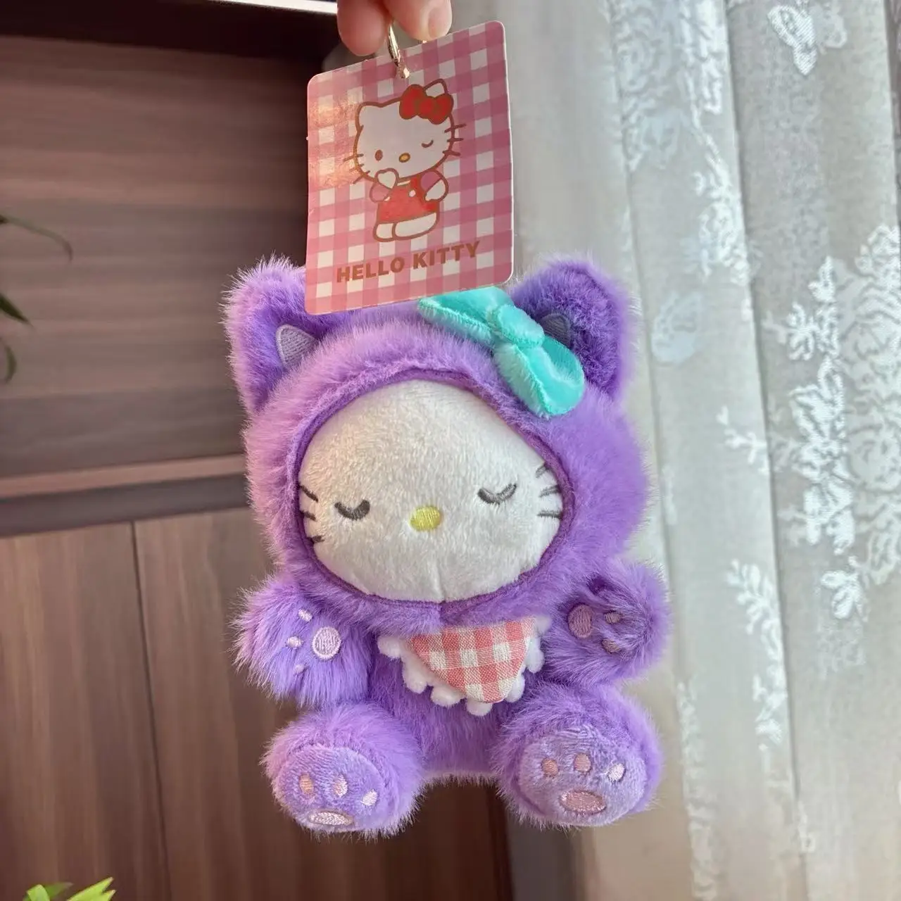 LLavero de peluche de dibujos animados para Kt, accesorio para bolso, regalo de Navidad para niña, bolso para muñeca, llavero con dije, muñeca de juguete