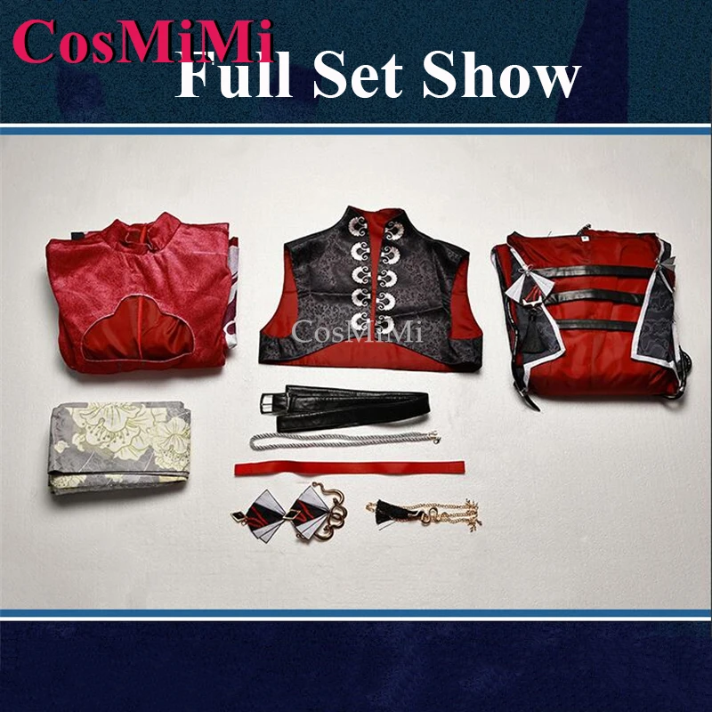 CosMiMi Game Nu: Kostum Cosplay Karnaval Yakumo Gaun Cetak Fashion Kulit Darah Qianyun Pakaian Bermain Peran Pesta Karnaval