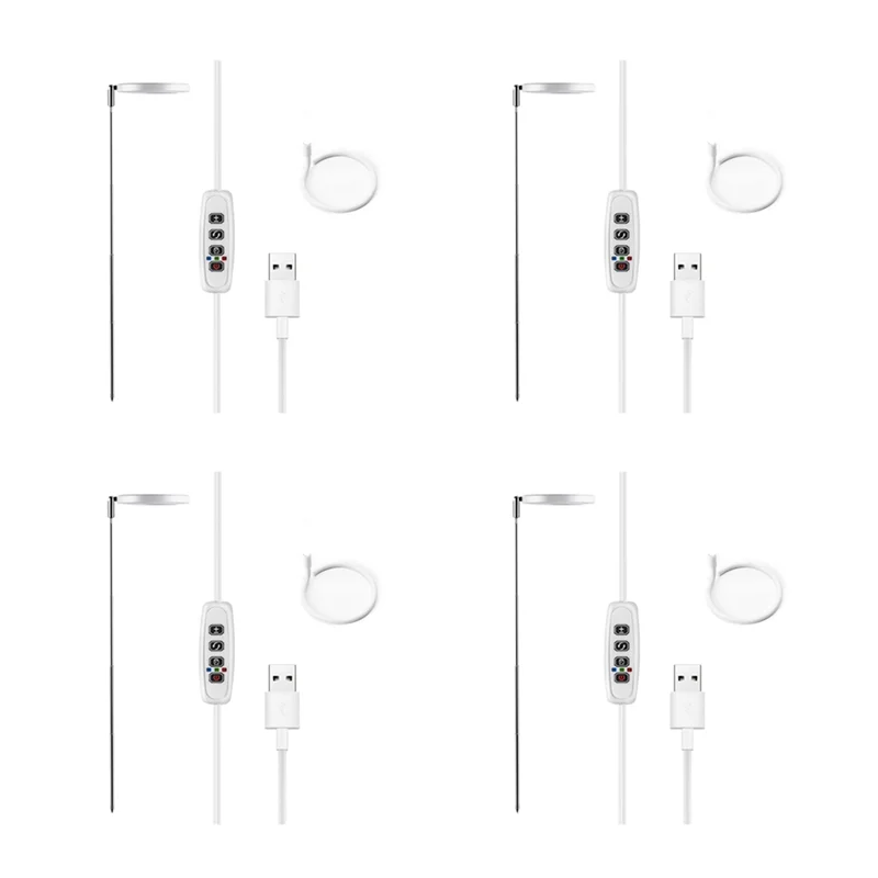 

A50I 4X Grow Lights For Indoor Plants, Full Spectrum LED Halo Plant Light With Stand Height Adjustable Auto Timer, For Plants