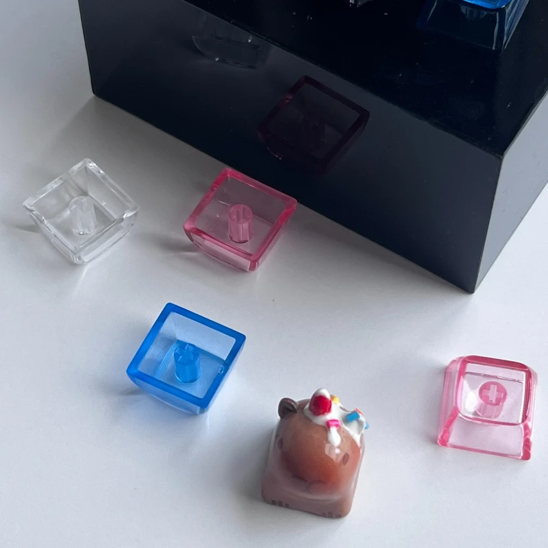 Capibara Keycaps Origineel Ontwerp Aardbei Ijs Dolfijn Artisanale Keycap Cartoon Dier Mechanische Keyboard Keyboard Accessoire