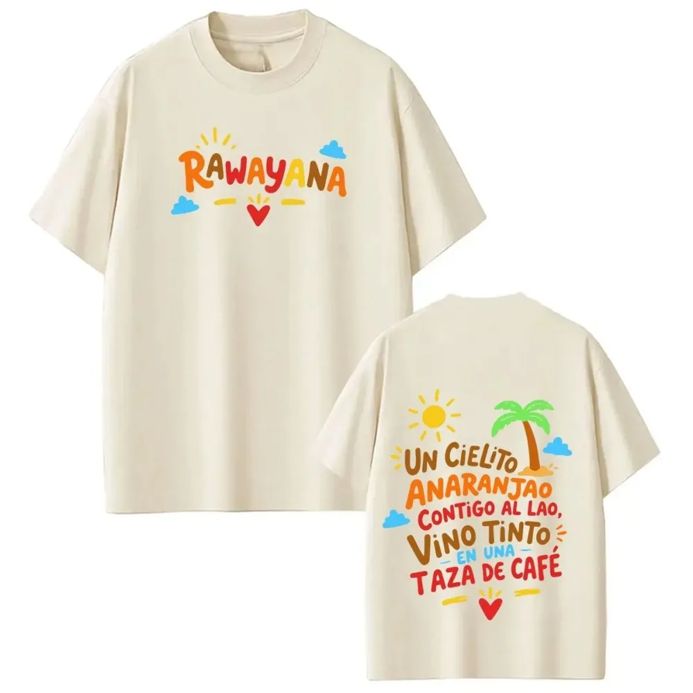 Summer Rawayana ¿Donde Es El After? Tour 2026 Print Tees Men Women Fashion T-shirt Short-sleeved Cotton Loose Casual T Shirts