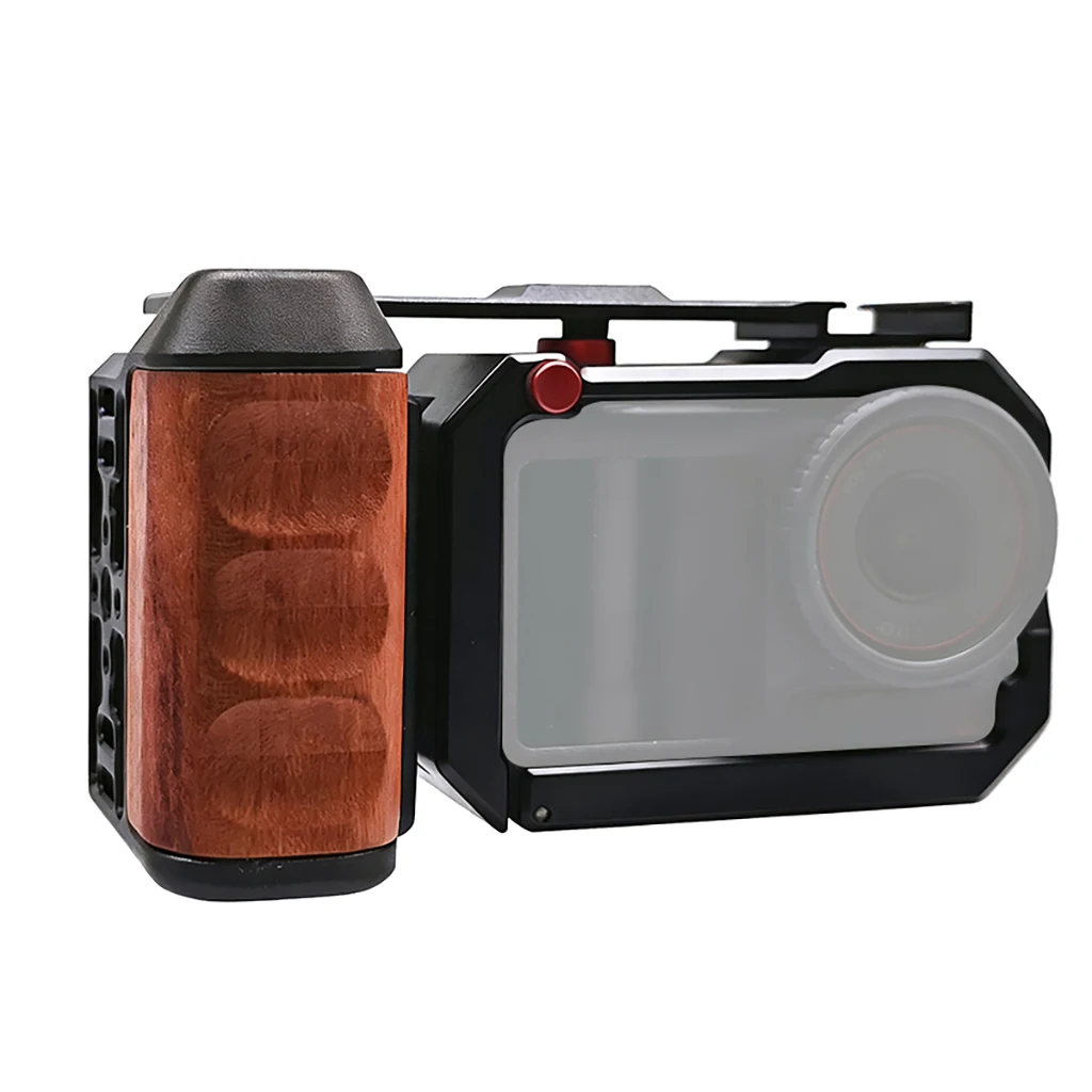 BGNing für DJI OSMO Action6 Kamerakäfig mit Holzgriff, Metallrahmen-Schutzkäfig für OSMO Action 5Pro 4 3 – Detail 19