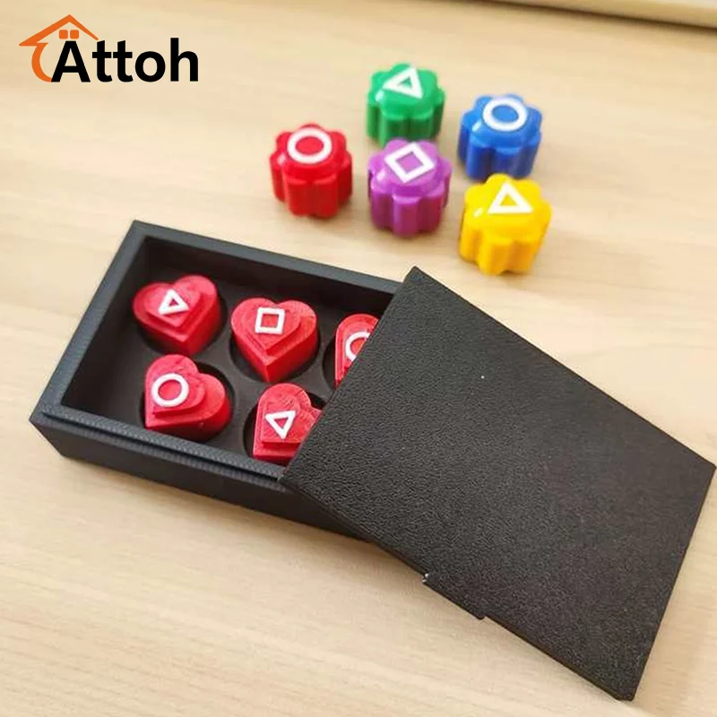 Love Shape Dice Gonggi Jack Stone Pebbles Set Funny Gonggi Korean Game Traditional Play Game Valentine's Day Gift