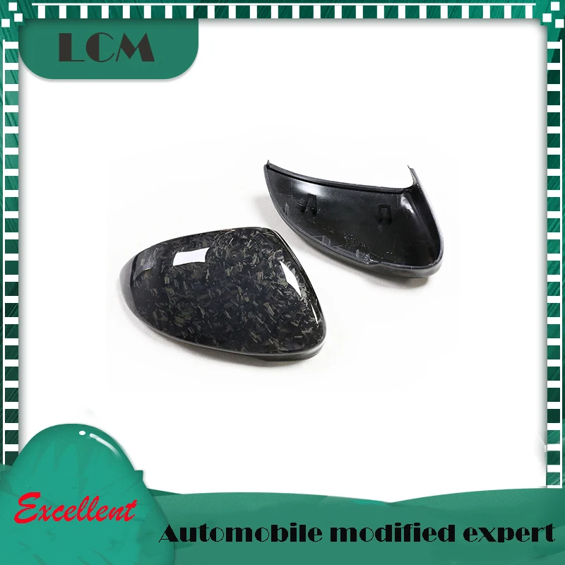 21+ For VW MK8 For Volkswagen Golf 8 Gti R20 Real Carbon Fiber Caps Side Mirror Cover Replacement Style With/Without Lane Assit