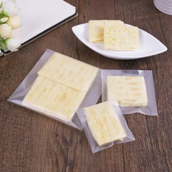 100PCS Self-Adhesive Frosted Bags Baking Biscuits Nuts Transparent Packaging Bags Wedding Party Candy Gift Bags