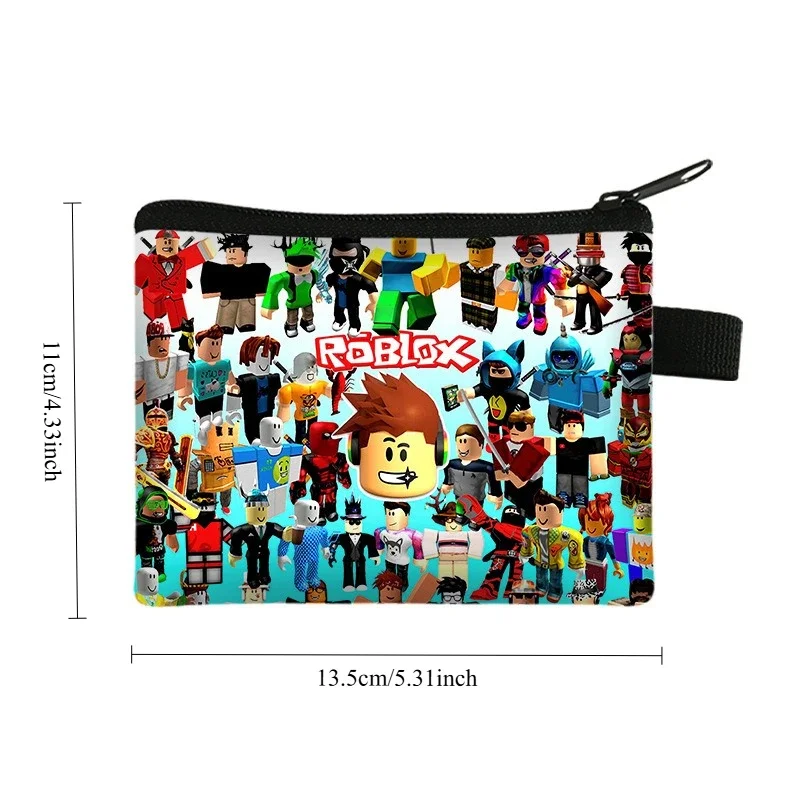 Nieuwe Roblox Portemonnee Portemonnee Kawaii Game Cartoon Anime Draagbare Geld Munt Opbergtas Leuke Mini Kaart Portemonnees Sleutel Organizer Geschenken