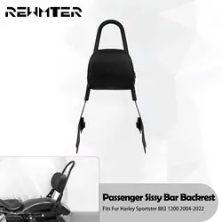 Motorcycle Detachable Sissy Bar Rear Passenger Backrest Black For Harley Sportster XL 883 1200 48 72 Iron Nightster 2004-2023