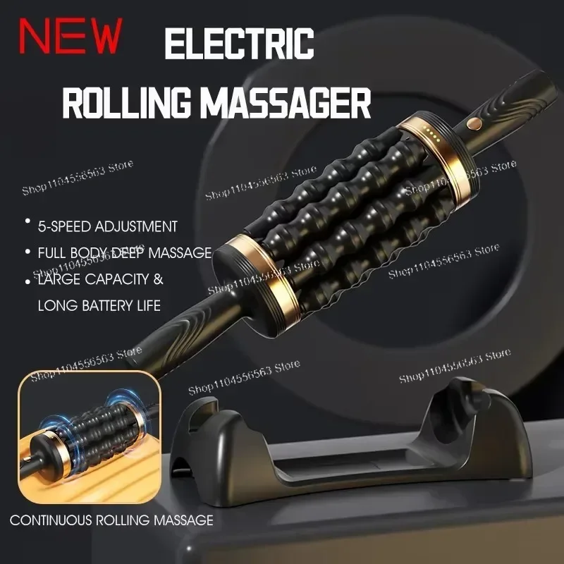 НОВЫЙ беспроводной ролик для тела, электрический массажер для ног, шиацу, разминающий ролик для ног, разминающий икры, глубокое снятие усталости, расслабление мышц