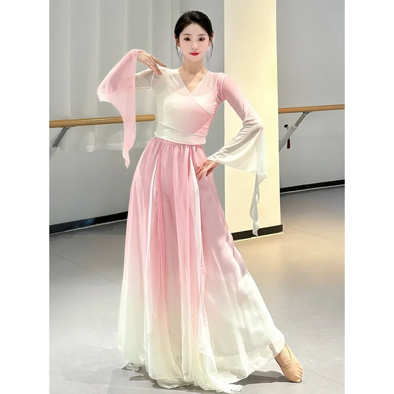 

Ele adient Юбка-лепесток Танцевальный костюм Женский тренировочный костюм Fairy Aosphere Me adient Классический танец orm