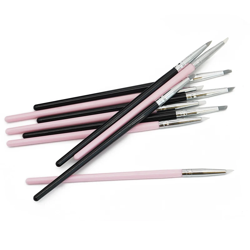 

5pcs Dental Resin Brush Pen Adhesive Composite Cement Porcelain Dental Technician Tools 3/5/8mm