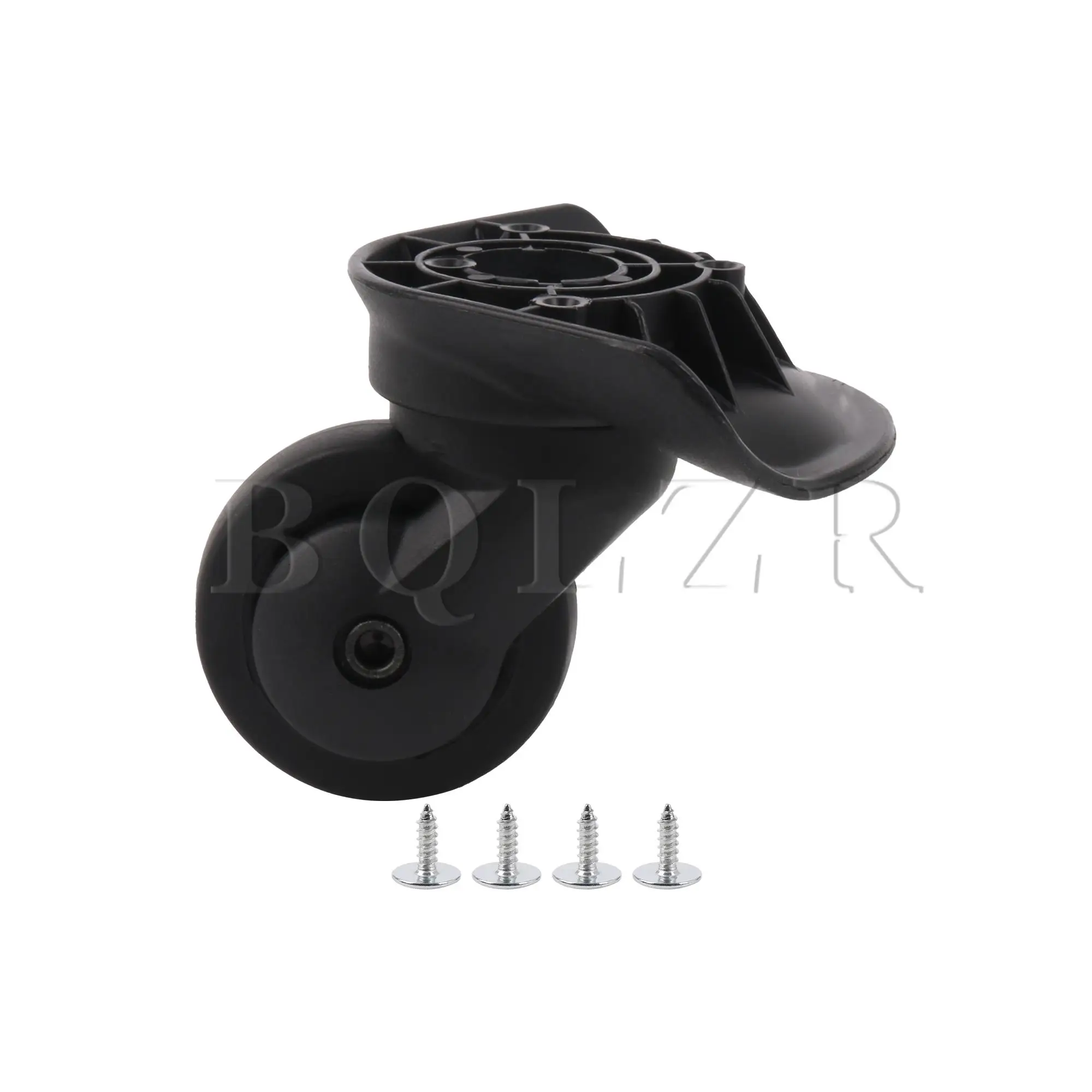 BQLZR Black Wheel Caster for Luggage 2.95 Inch Height W076 with Screws Set