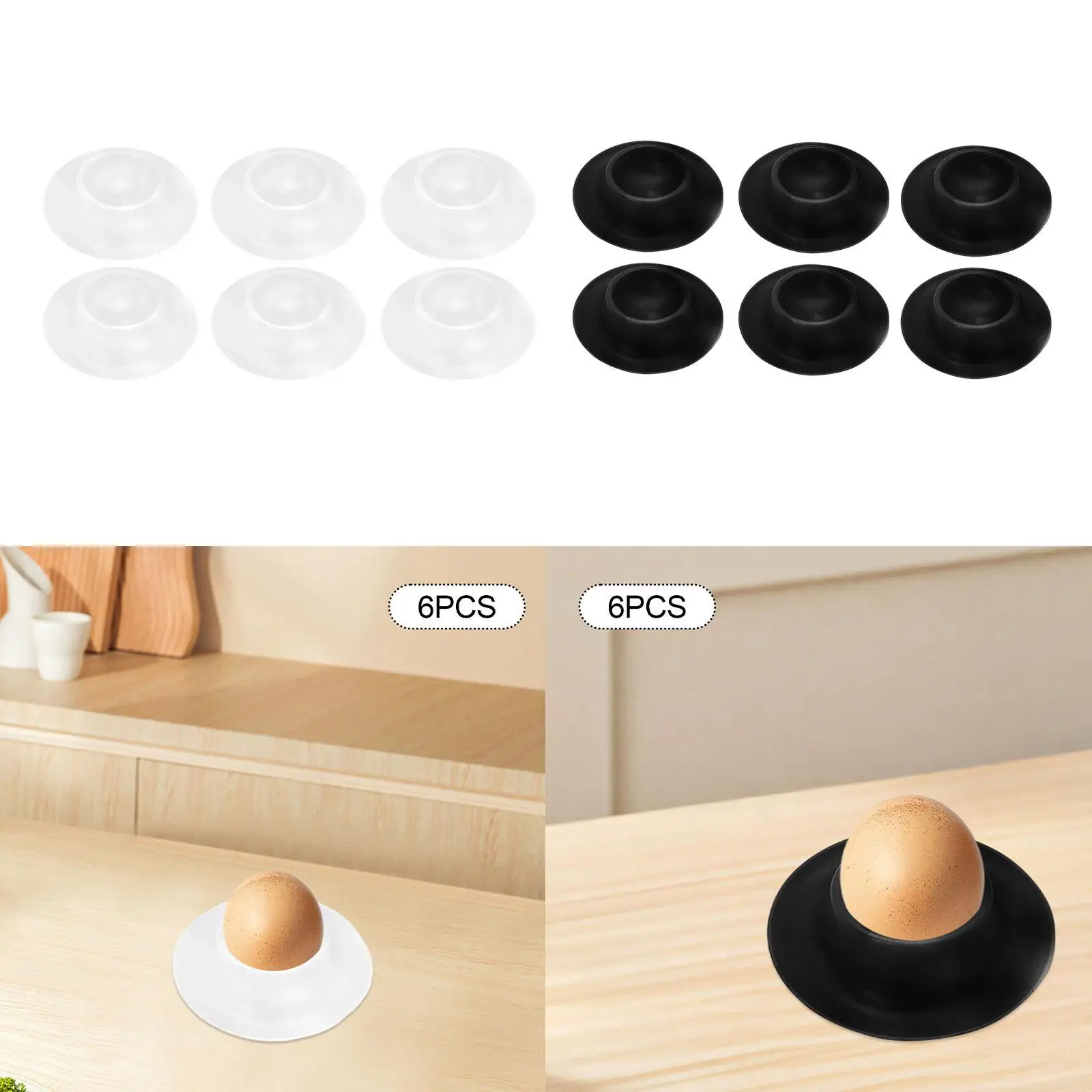 

6Pcs Egg Trays Storage Keeper Egg Holders for Restaurant Refrigerator Pantry